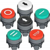 Головка кнопки Tekfor LAY4-EL336 пружинный возврат с маркировкой "II" зеленый картинка